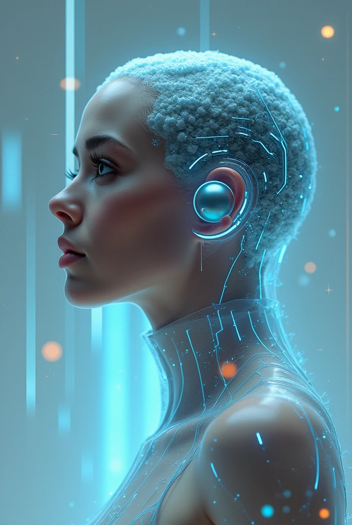 Create a logo for "Roya Glam," a modeling agency specializing in AI models. The design should seamlessly blend elements representing both human and AI models. Incorporate sleek, modern aesthetics that reflect sophistication and innovation. Consider using abstract or geometric shapes to symbolize the fusion of human beauty and advanced technology, with a color palette that exudes elegance and futuristic vibes. The logo should capture the essence of cutting-edge fashion and the seamless integration of AI in the modeling industry