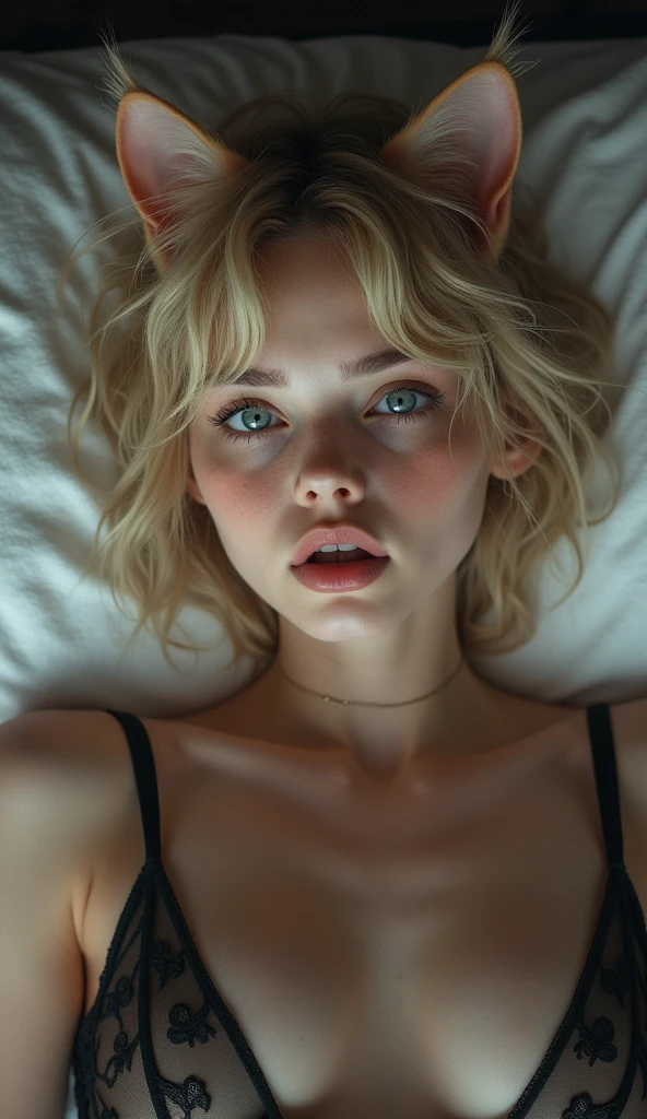 2 girls, cute girl, 18 years old, on her knees, blonde, on bed, cum is dripping from her mouth, young face, cute face, breast covered with cum drops, forehead covered with cum drops, sloppy look, open mouth, drooling, whole body is covered with cum, saliva dripping from her mouth, oral invitation, uncensored, confident, NSFW, face covered with cum, wet body, pink bra, ruined make-up, full body view UHD, high quality, high details, photo realistic
