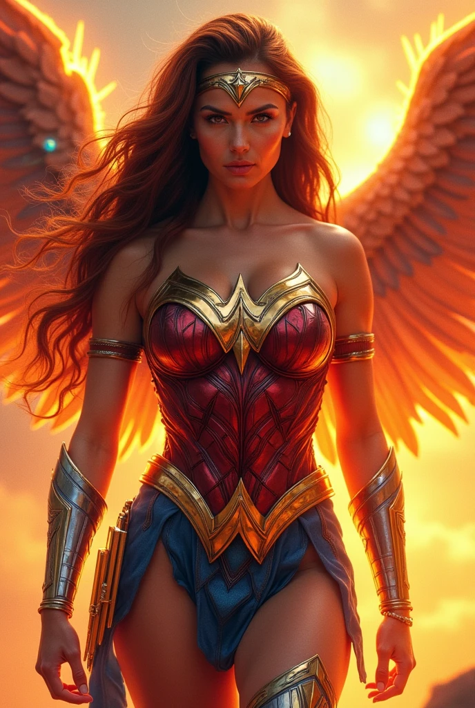 Aungvdan suu kui with wonder woman suit
