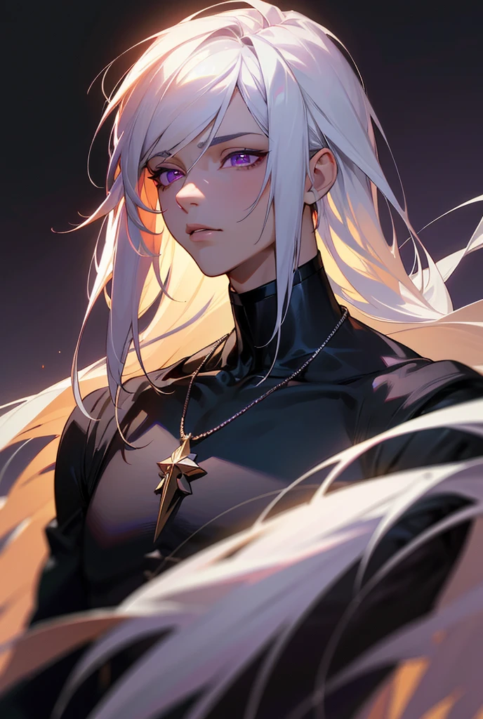 Masterpiece, Top Quality, (Solo Focus), (Perfect Face: 1.1), (High Detail:1.1),Dramatic, 1Guy, (Pale Skin), Long White Hair, White Eyes, [Light Eyebrows], Man, Solo, Long Hair, Moon, Night, White Luxury Suit, Closed Navel, Puffy Lips, (Beauty Marks), Man, Slim Waist, Long White Volume Hair, Curly Hair, Thin, Fair Skin, Delicate Facial Features, Man, Omega, Sexy, Transparent Wide-Sleeved Shirt,  tight pants, blue eyes, young man, white, blonde hair, white hair, man, man, man