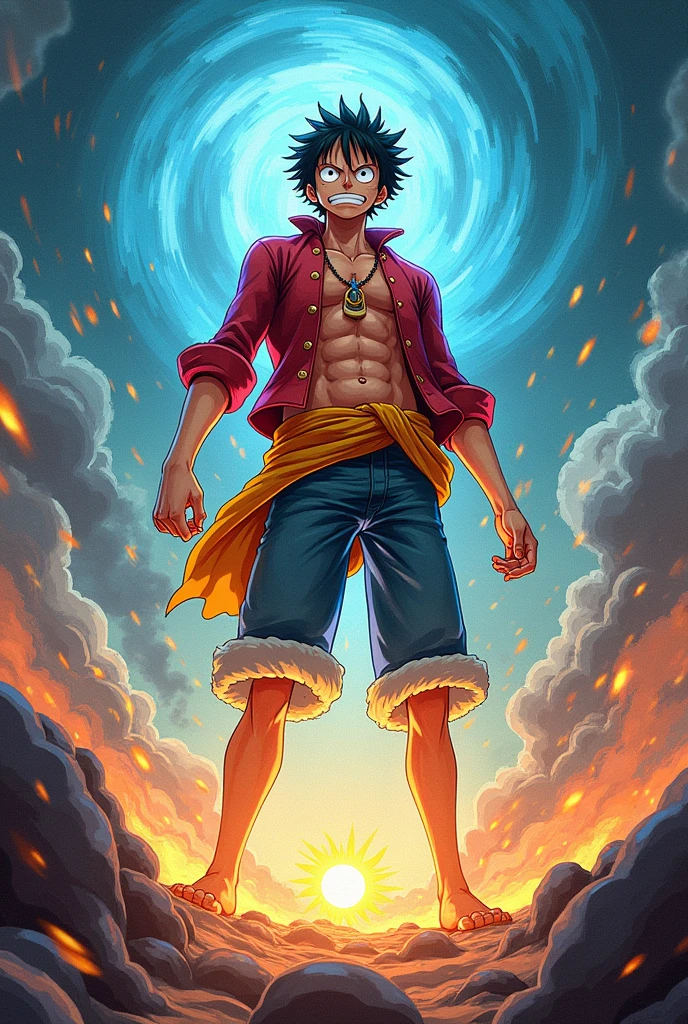 luffy gear 5 font écran