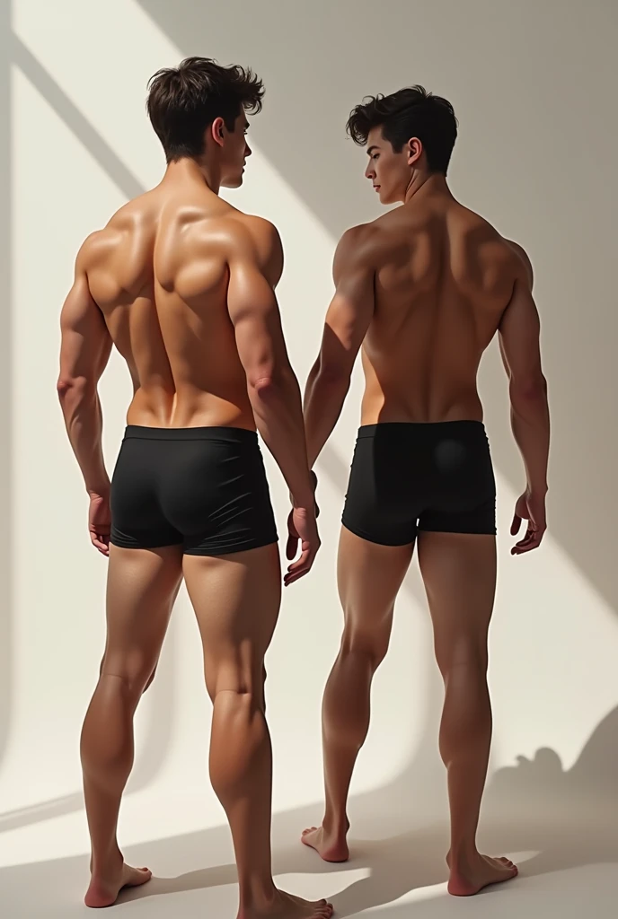 a picture, 8K Full Body Portrait of Handsome Man, Ready for Battle, A warrior, Longhaire, Long body, musculature, Detailed muscular physique, (masterpiece, top-quality, 8K), Upper body naked, bare-legged, Sportswear, Short leggings, Accurate depiction of details, Perfect skeleton,