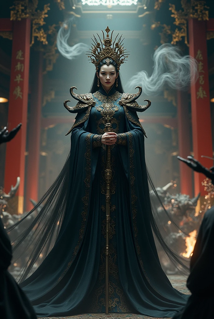 ((masterpiece), (best quality), ultra high res, (raw photo:1.2), (photorealistic:1.4), Exceptional detail, highres,   8k, absurdres, (smoke floating:1.3) incense, stone buddha,  (meditation:1.2), Chinese candle light, (((in cave))),
multiple girls, short dress,  buddha, (sunbeam:1.3), god_rays, dramatic and cinematic lighting, Epic level composition, (zwd:1.3), floating, mid air,
<lora:add_detail:1>,  golden accessories,
<lora:thousand faces_20230729115837-000018:0.8>
<lora:difConsistency_darktheme:0.0>,   <lora:difConsistency_photo:0.35>,  <lora:difConsistency_detail:0.35>,   <lora:åå¿éZWD_v2:0.2>,  <lora:Blue_World:0.65>