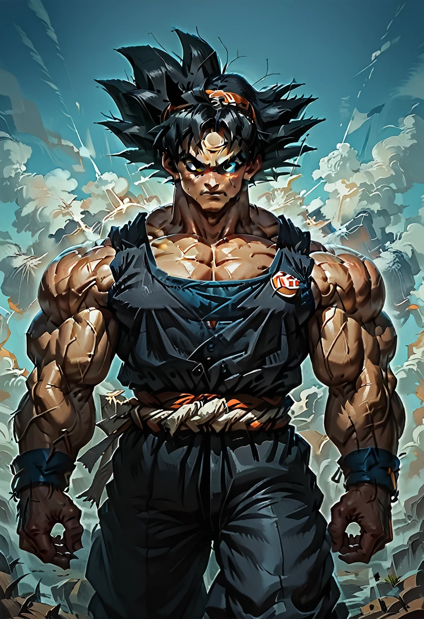 Highest quality,Based on anatomy,Huge muscles,Goku and Kogenta mix,