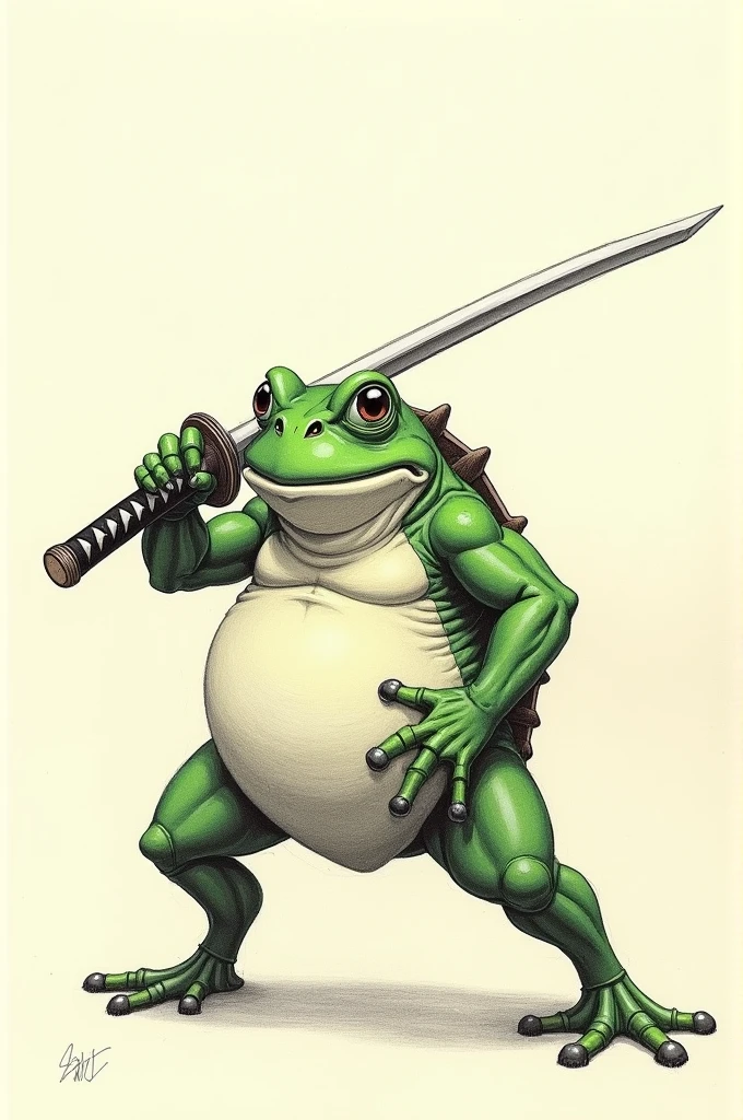 pepe_frog, a Dungeons and dragons goblin, by studio ghibli , cartoon,