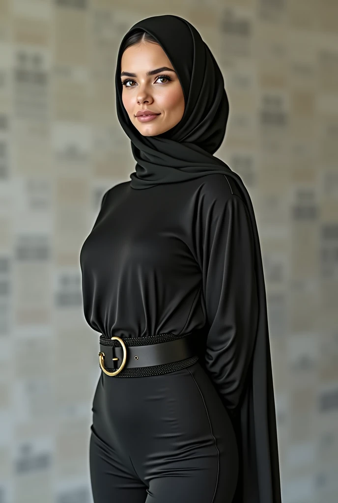 Hijab girl with big boobs wearing tight cloth
