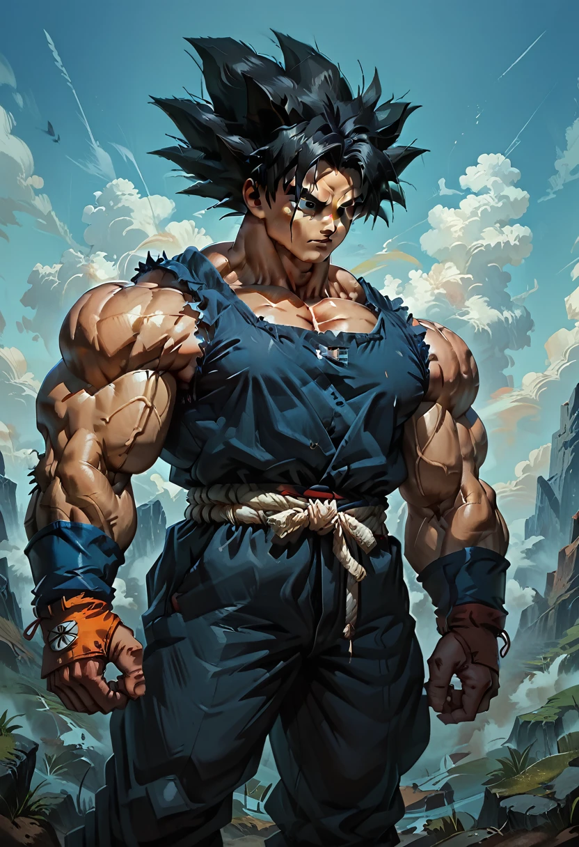 Highest quality,Based on anatomy,Huge muscles,Goku and Kogenta mix,