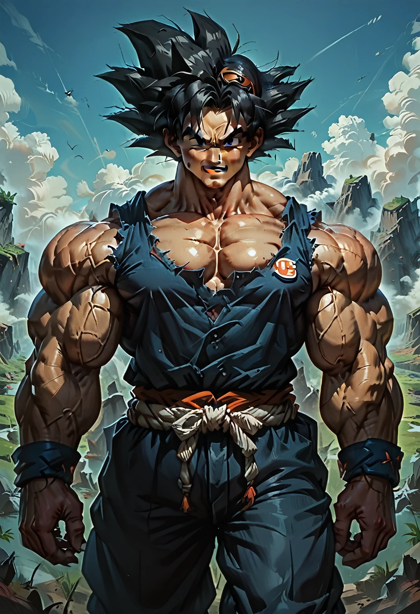 Highest quality,Based on anatomy,Huge muscles,Goku and Kogenta mix,