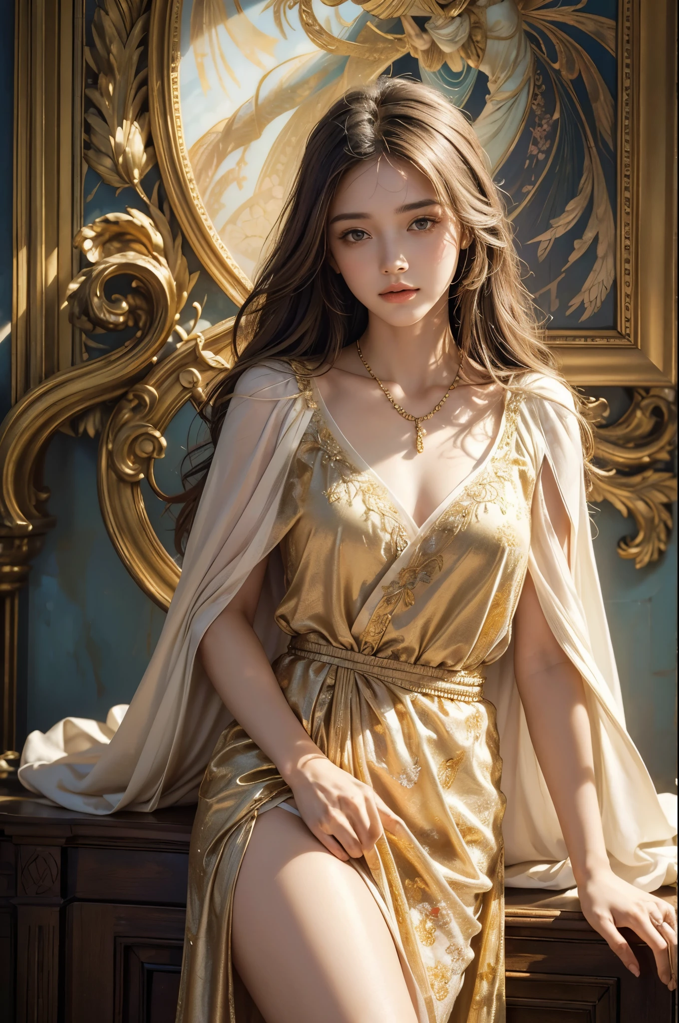 Masterpiece, Best Quality, (Extremely Detailed CG Unity 8k Wallpaper), (Best Quality), (Best Illustration), (Best Shadow), Baby Face, Most Beautiful Woman, Gorgeous Dress, Sexy Glamorous, Isometric 3D, Octane Rendering, Ray Tracing, Ultra Detailed