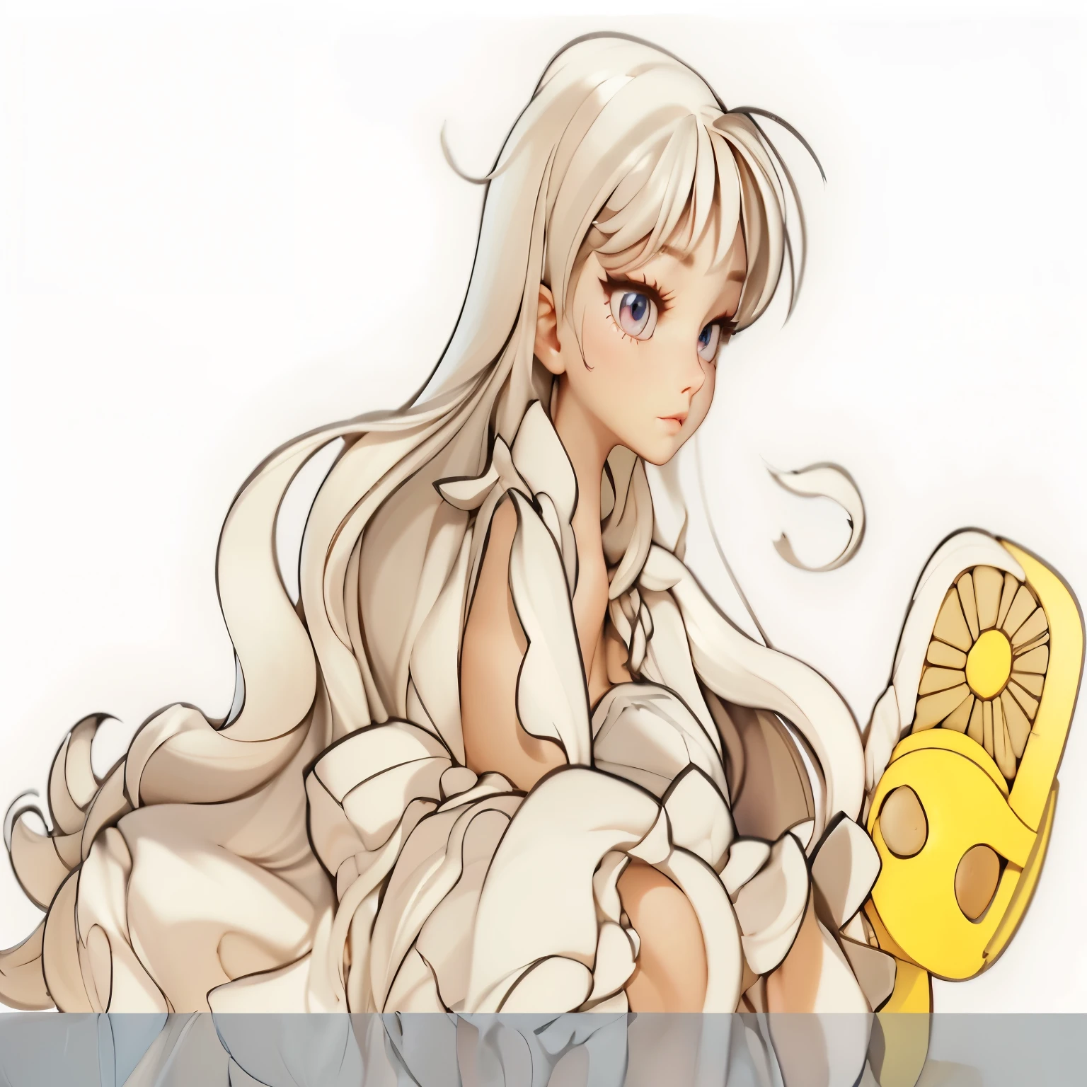 ((best quality)), ((masterpiece)), (detailed),realistic art,1girl, (big forhead:1.2),extremely detailed cute,((((long hair,long hair)))),intricate eyes,beautiful detailed ,symmetrical eyes,(((detailed face))),beautiful detailed lips,highres,(best quality),(ultra detailed,extremely detailed),perfect face details, ((masterpiece:1.4, best quality))+, (ultra detailed), closed eyes, sleep princess style,(albino),(albinismo),cgi realistic game style,8k,8HD, fringer hair,cute girl, age girl,slender