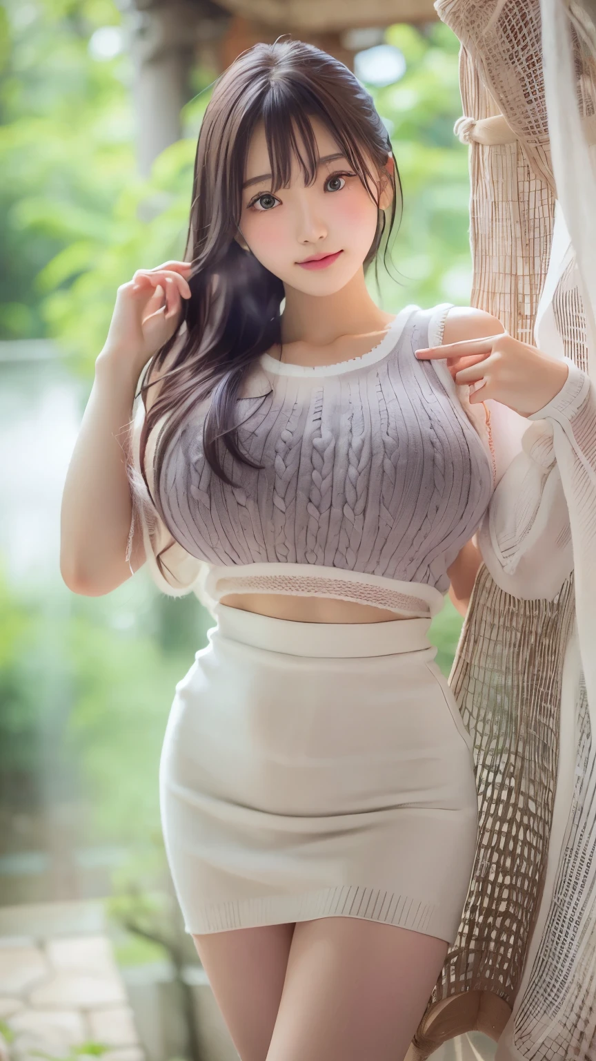 Fashion trendy beautiful and charming woman，gentle and charming Chinese beautiful woman，Korea（Kpop idol），delicate and sexy collarbones，charming oval face，二重まぶた，ingenious[peaches]flower eyes，redish pink lips，small-nose，exposed bare shoulders，focus at face，closeup of face，hyper HD，hyper-detailing，（baggy）），The white off-the-shoulder shirt perfectly echoes the light blue high-slit miniskirt， （chest cut out）。（（black in color）lace panty）， Fresh and impressive， naturey（：1.25）， （kneeling to sitting on the ground）， （spread their legs）， （spread their legs））， from below angle， （Glow skin， perspired：1.4）， low angles ， BDSM， perfect bodies， （nsfw：1.2）Masterpiece:1.2, Best quality), (fine detailed beautiful eyes: 1.2), solofocus, (Extremely detailed Cg Unity 8K wallpaper, Masterpiece, Best quality, Ultra-detailed, Best shadow), (Detailed background), (Beautiful detailed face, Beautiful detailed eyes) , 1girll, noona, 1girll, Large breasts, (Oversized sweater:1.2), sitting on sofa, High contrast, Beautiful sexy woman, Adult, (Best illumination, An extremely delicate and beautiful),(simple backround, Indoors, Living room, on a sofa), --auto