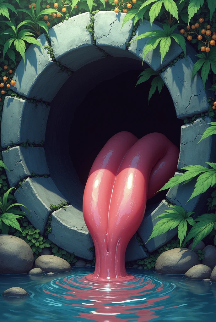 (highres, high quality:1.1), 1girl, bent over, cleavage, naked , (hell, skull:1.2), petals, Friern, earrings, twin tails, huge ass pussy wet pussy full of cum mouth full of cum huge ass cum form mouth beautiful eyes covered in cum