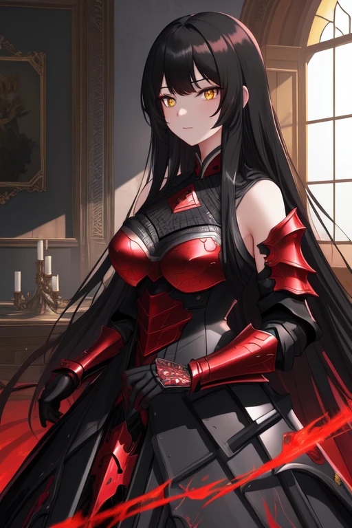 (Chains:1.5), (daemon:1.2), The background is a church, cute, Beauty, Tohsaka Rin, (masterpiece), highest quality, 1girl, uhd, retina, masterpiece, ccurate, anatomically correct, textured skin, super detail, high details, high quality, best quality, highres, 4K