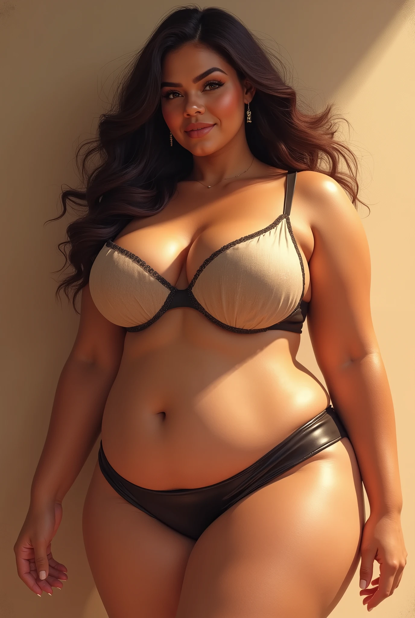 Generate image of Indian female curvy body big ass big boobs wearing tight t transparent sahree , big juicy boobs showing
