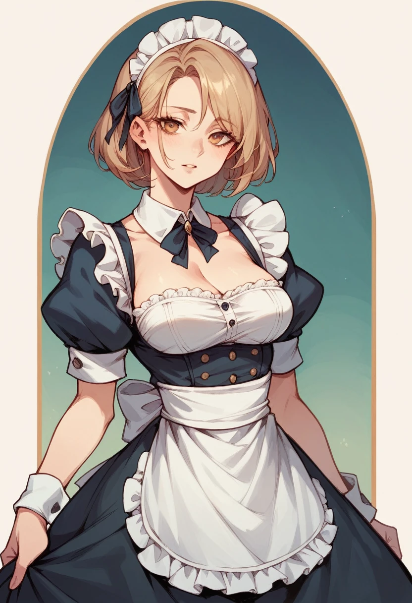 masterpiece, best quality, absurdres, <lora:hanabi-senrankagura-richy-v1:1>, hanabi \(senran kagura\), <lora:FEFatesMaid_v1:1> fates maid