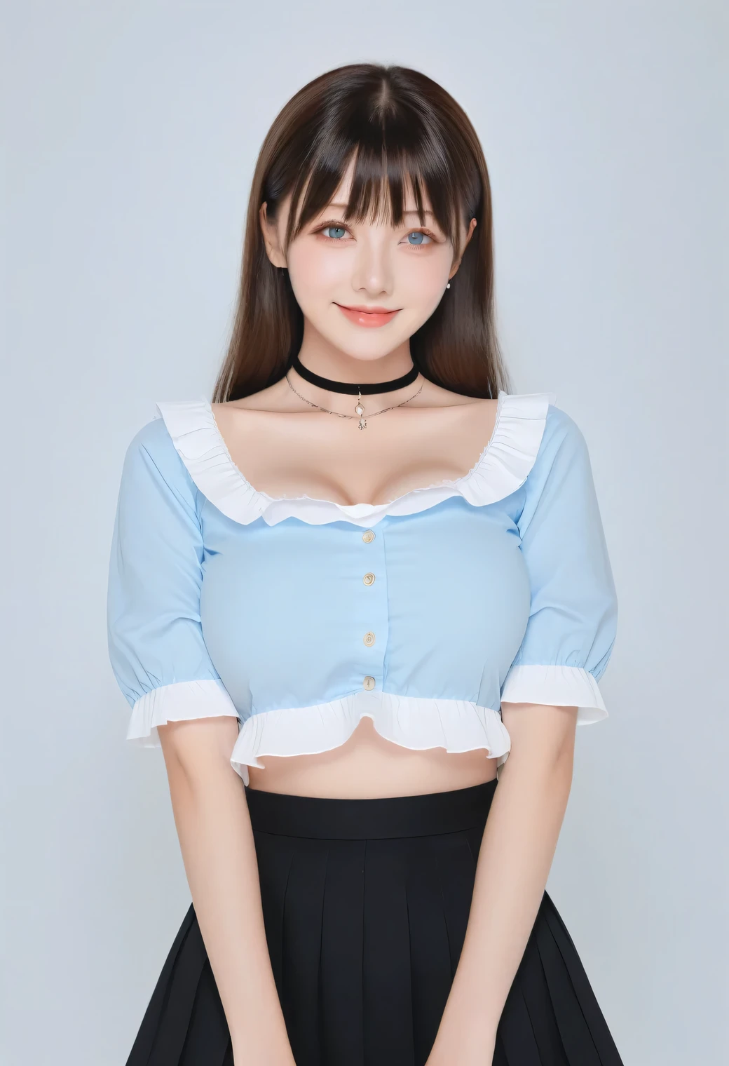 a closeup, ​masterpiece, top-quality, FULL ANATOMY、Raw foto, Photorealsitic、(Cute little face:1.3)、(Very cute smile:1.7)、(with round face:2)、(She has a cute face like an idol、double tooth:1.3), A dark-haired、(Tokusatsu Pink、Pink Ranger:1.6), depth of fields, hight resolution, ultra-detailliert, finely detail, ighly detailed, extremely detailed eye and face, Realistic pupils, foco nítido, Cinematic lighting、19-year-old woman、(One lady、独奏)、sexy  pose、 bob cuts、Curly hair、Very detailed 8k wallpaper、Pleated skirt with plaid pattern that is too short、Show me your whole body、(Plump panties:1.3)、Cute panties in light colors、(Panties are visible from the skirt、Lift the hem of the skirt with both hands、Showing her panties to the camera）、is standing、Angle from below、(Thigh close-up)、(Nice figure、big breasts thin waist、Kubire、Clothes with emphasized chest bulge)、depth of fields、Bokeh in the background