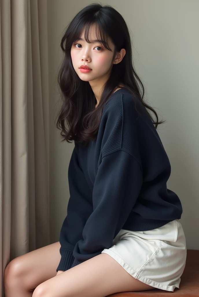 (I want 8k quality) an image of a girl sitting in a chair and on that chair there will be a women's glasses frame