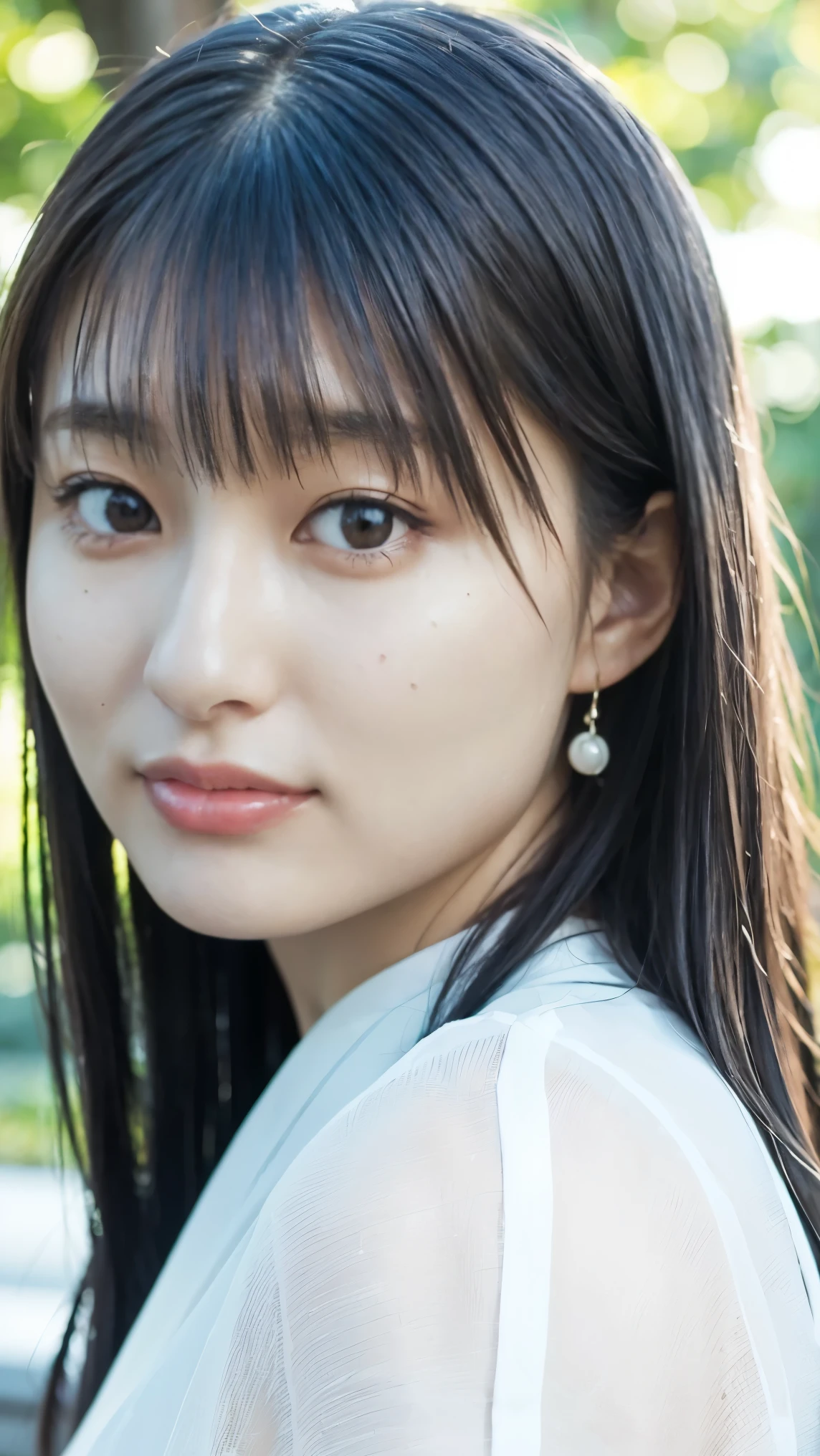 Japanese woman,beautiful,Small chest，Delicate face，make up