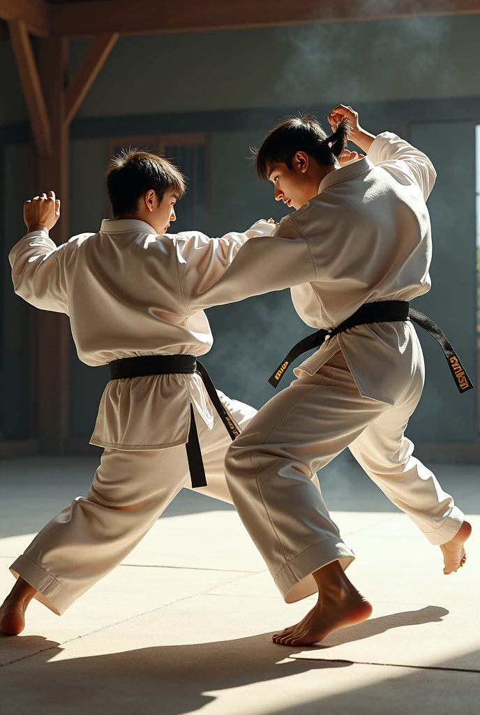 
**The Model Diagram:**

Imagine a diagram of, say, a sequence in some kind of martial art:

- **Sender (Initiator):** A person in a ready stance, symbolic of the initiation of communication.
- **Message (Motion):** Arrows or lines showing the flow of movement or the trajectory of the message.
- **Channel (Pathway):** The space the arrows travel through, symbolic of the medium.
- **Receiver:** Another ready person, who is going to receive and respond to the motion.
- **Countermove**, Feedback: Arrows looping back from the Receiver to the Initiator, showing the feedback loop.
- **Flow State**, Context: A surrounding circle or aura representing the environment or the mental state.
- **Disruption**, Noise: Jagged lines or obstacles that cut across the flow and represent potential noise or misunderstandings.