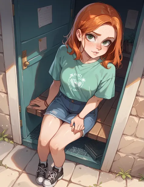 score_9, score_8_above, score_7 redhead waifu with freckles