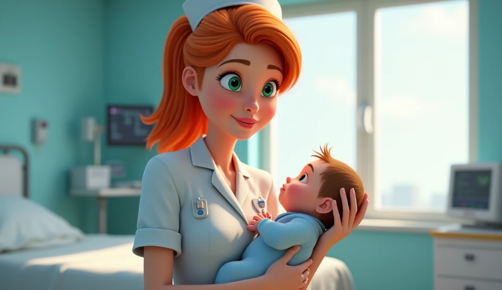 Blonde Nurse Babies Mothers Breastfeeding