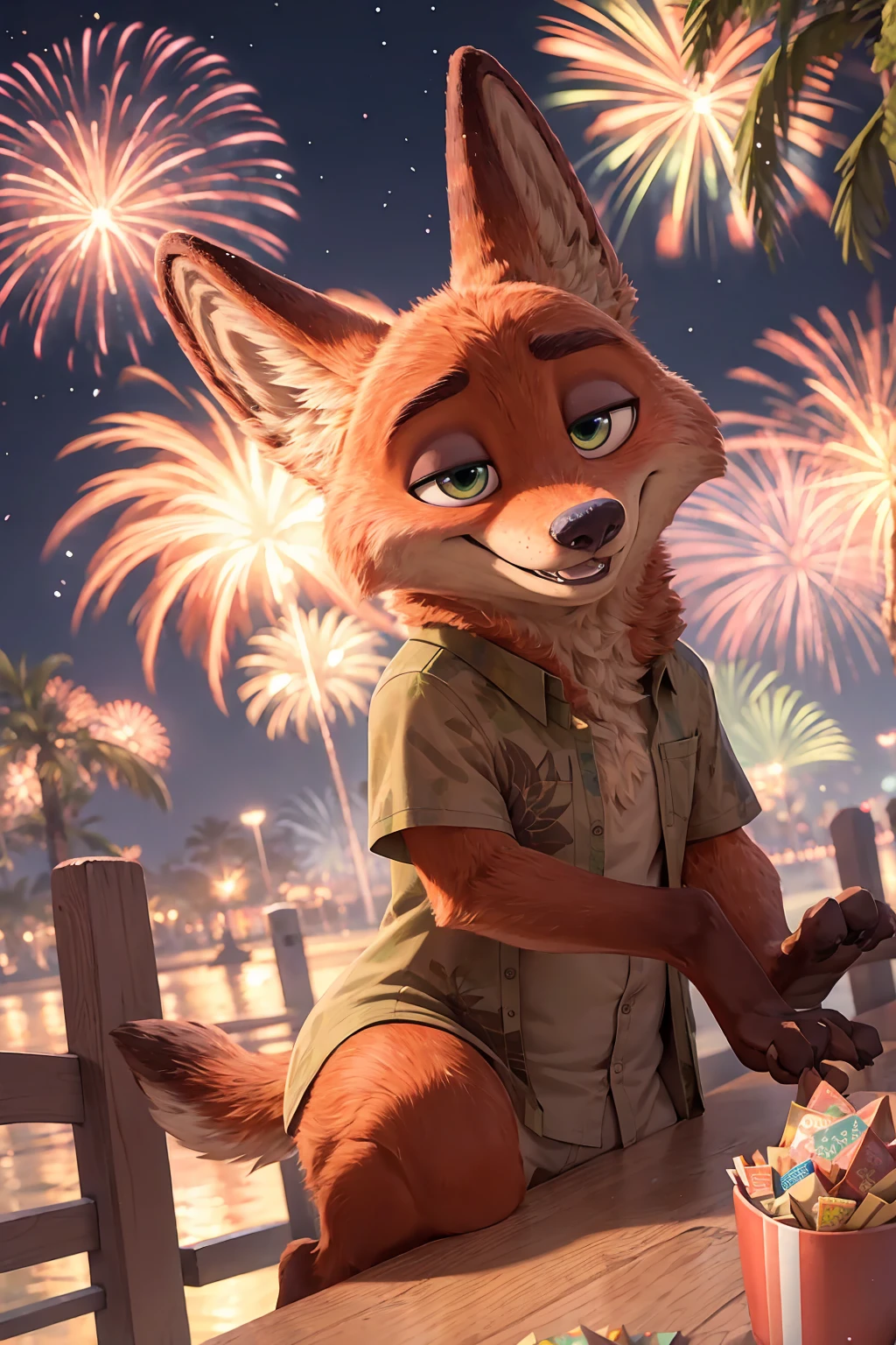 high resolution,8k,Vibrant colors,Official Art,Celebrate a birthday with crackers and fireworks,［HAPPY BIRTHDAY］Character