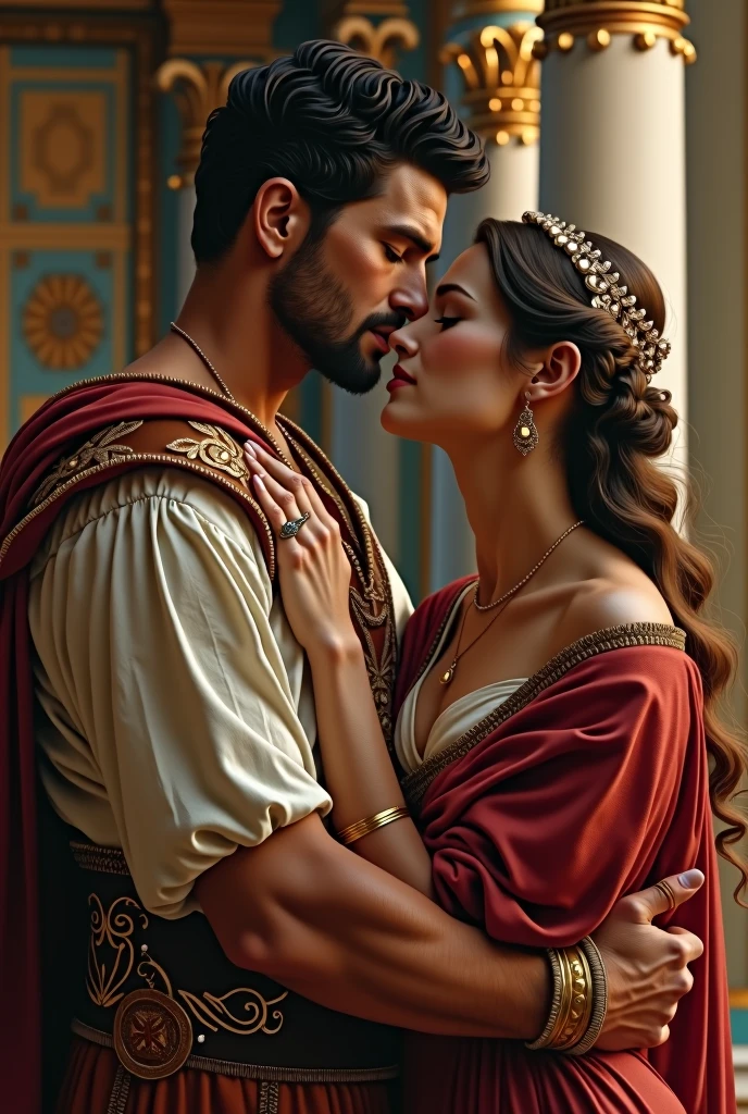 Cleopatra and Julius Caesar 