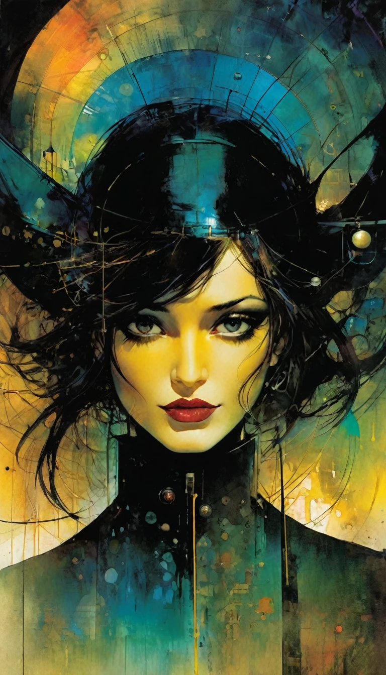 
the city of lust, art inspired by Bill Sienkiewicz and dave mckean
