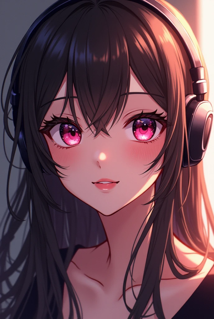 [
1girl, open mouth, close-up,:
1girl, closed mouth, close-up,
:0.2]
[black hair, long hair, mature female, cleavage, headphones, white shirt, blush, red eyes, :0.2]
<lora:concept-face_poser-v4:1>,