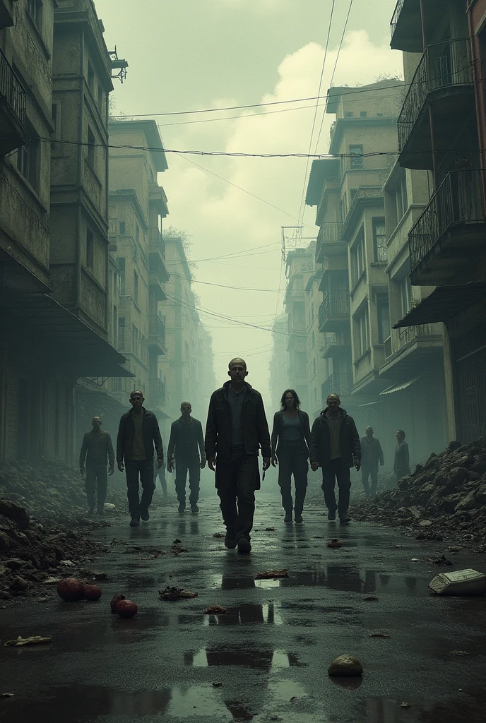 Zombie invasion in the streets of Istanbul, resimde (8th anniversary) yazacak. --auto --s2