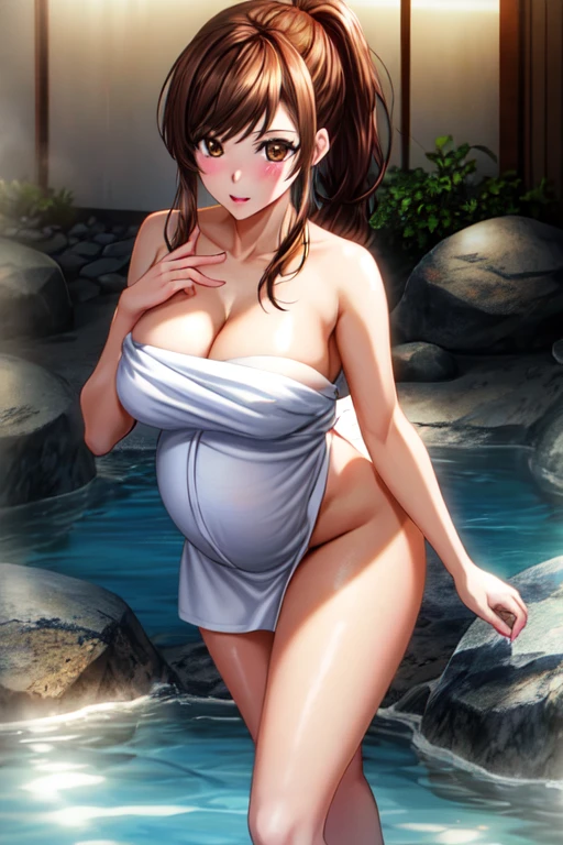 nsfw, (masterpiece), ((best quality)), ultra high res,(photo realistic:1.4),((1girl)), mi breasts,she is in onsen, huro, tanned skin and perfect figure, cleavage, upper body, azur lane, elbe \(azur lane\), lustrous skin, twintails, seductive smile, cute, young, the face is turned to the side,The face is looking back over the shoulder,head shot, shoot from backlooking at viewer, forward leaning pose,leaning forwarddetailed background, intricate background, shiny skin,China，ChunLi,all fours, crawling