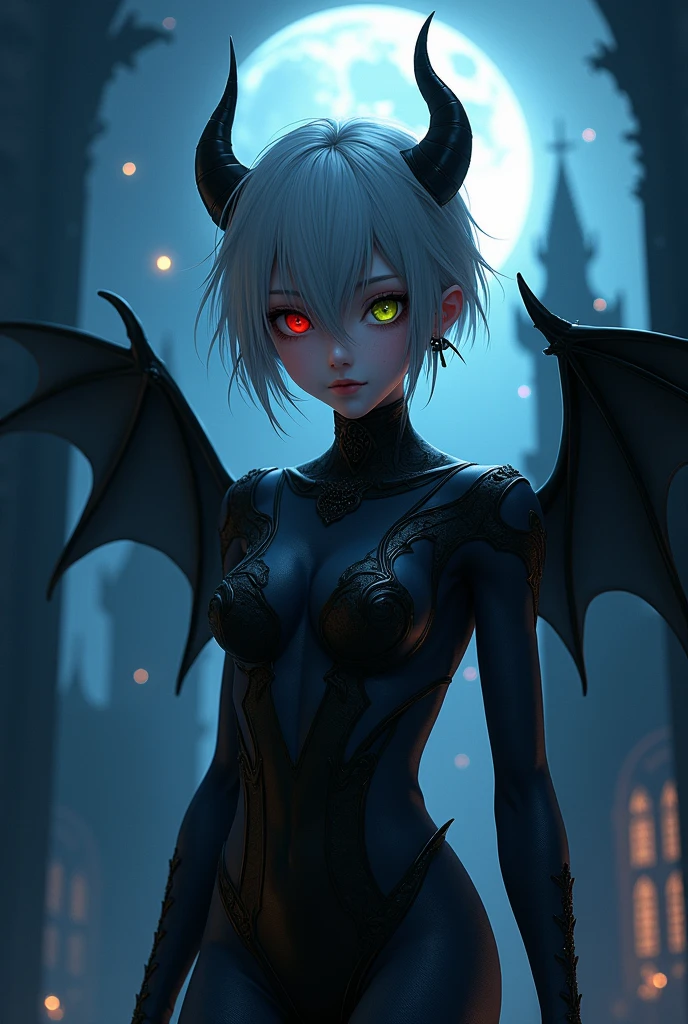 girl,teen, dark gargoyle girl, massive tail, wings, facepaint, bodypaint, evil look, accesories, exposed breasts, small breasts, naked breasts, topless, vibrant appearance, creative behavior, imaginative, sensual, spontaneous, highest quality, skin texture, intricate details, (cinematic lighting), RAW photo, 8k