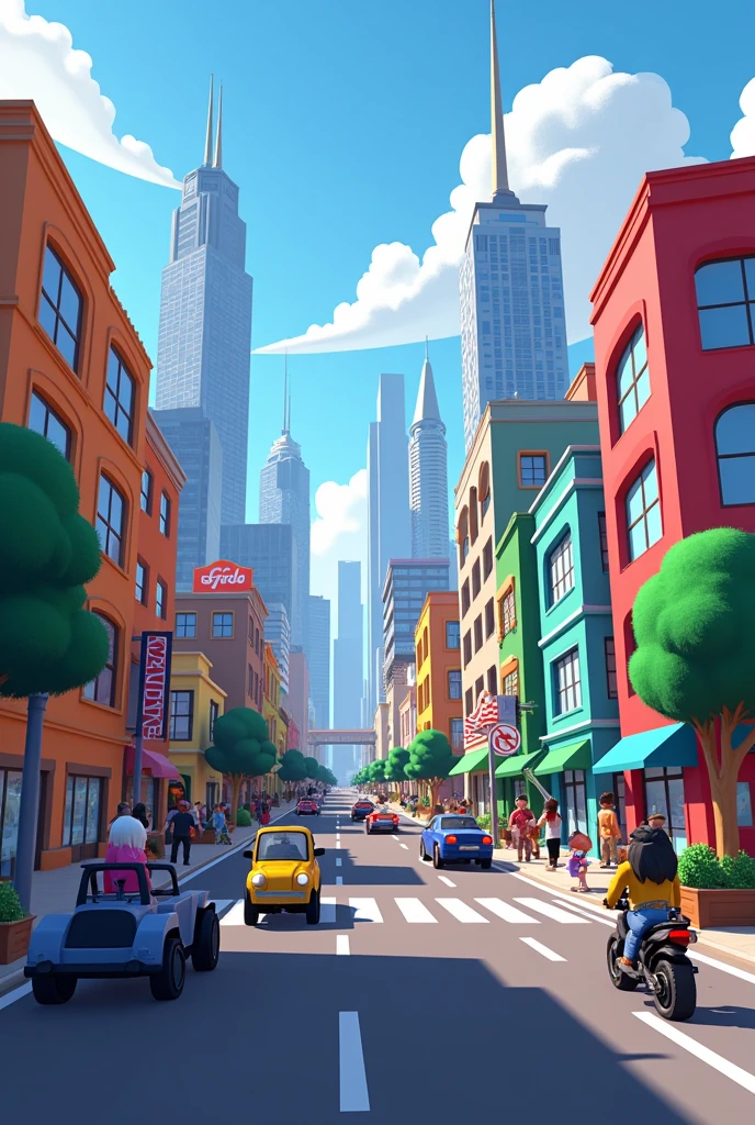 A generic roblox city 
