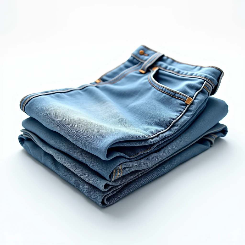 short detailed hair，Realiy，adolable，denim pant