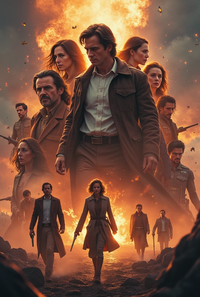 An image with all the characters from the movie intensely