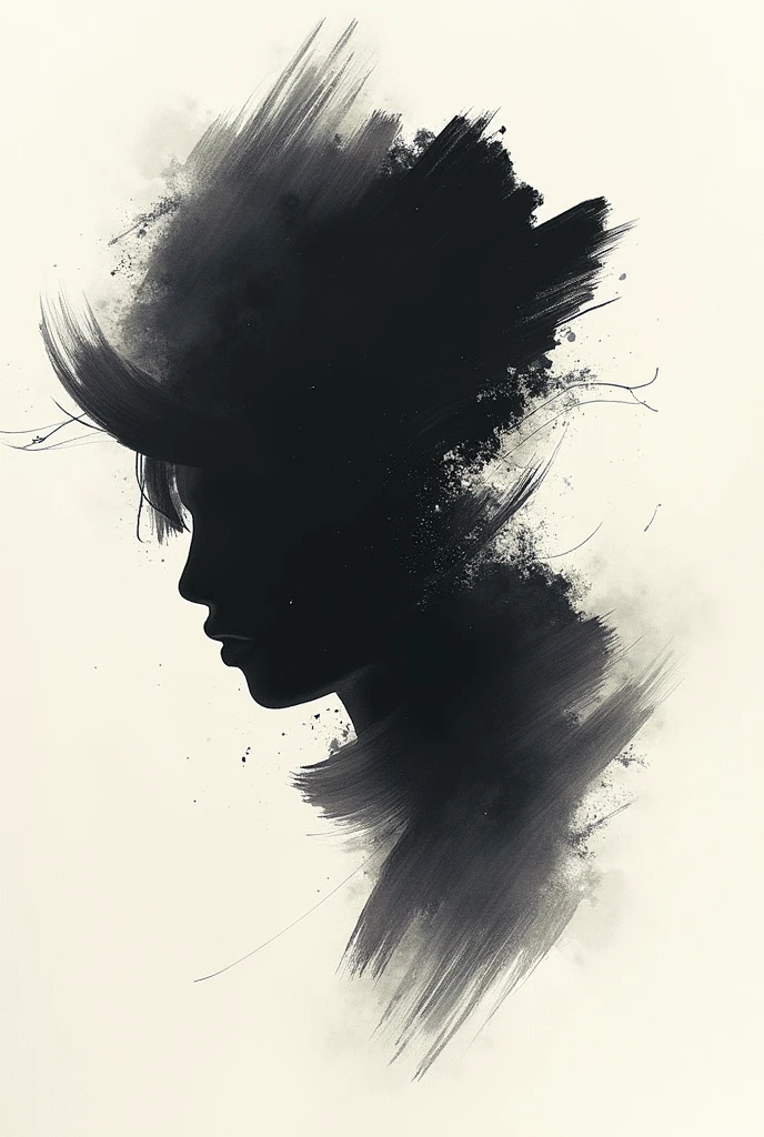 Edgy pencil drawnings background with grunge elements, oil spots