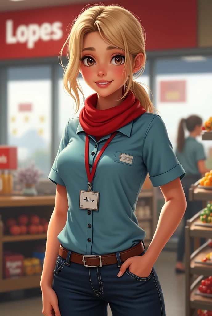 (masterpiece:1.2, highest quality), (realistic, photorealistic:1.4), beautiful illustrations, (natural side lighting, movie lighting), Depth of written boundary, 
looking at the viewer, (face focus, Upper body), Front view, 1 girl, English, 15 years old, perfect face, Cute symmetrical face, shiny skin, 
(bob hair:1.7,blonde), asymmetrical bangs, Big eyes, droopy eyes, long eyelashes chest), thin, 
beautiful hair, beautiful face, fine and beautiful eyes, beautiful clavicle, beautiful body, beautiful breasts, beautiful thighs, beautiful feet, beautiful fingers, 
((fine fabric texture, Brown knitted vest, short sleeve white collar shirt, navy pleated skirt, Navy bow tie)), 
(beautiful scenery), evening, (Inside the flower shop), Are standing, (smile, Upper grade, open your mouth),  (((skirt lift, I can see your panties)))