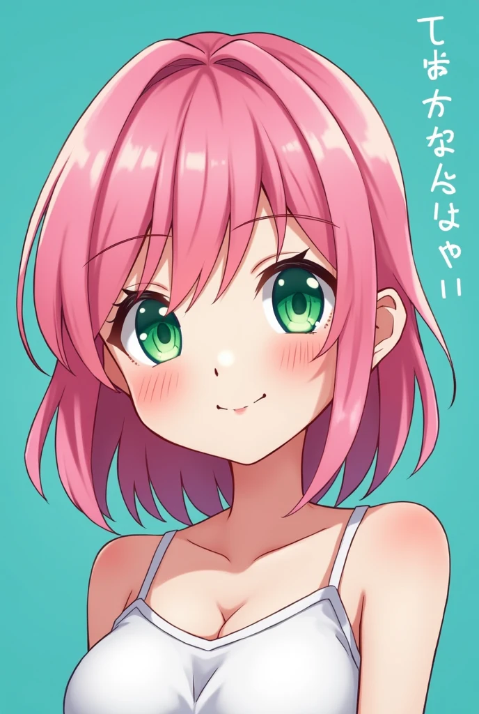 8k,1girl,Nekomiya Hinata,VTuber,game cg, solo, looking viewer, cinematic angle, masterpiece, best quality,happy ,pink hair,cat ear,flat chest,face,hair ribbon ,blush,closed mouth,A gentle smile,A gentle smile,NSFW,:o,small nipple,detailed skin
