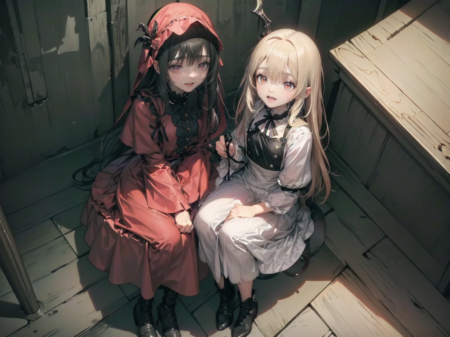 shaded face　、beautiful girl、とてもcute天使、Pink T-shirt、cute、、smile、Long skirt、Black long boots、.(Highest quality,4K,High resolution,Masterpiece 1.2),Very detailed,Realistic 1.37,Spooky altar background,Dark fantasy,Red color scheme,Ominous atmosphere,Eye-catching,Storytelling,anatomy,Anime Style,Concept Art,beautiful細部までこだわった顔と (((Red eyes ))),A terrifying ritual ,Satanic Ritual,Premature death,inappropriate behavior,クレイジーなsmile,Scythe Face,Girl Monster, beautiful, Delicate facial features, Sharp Eye, Sharp Fangs, pale skin, Dark Background, Cinema Lighting, Dramatic Shadows, Gothic style, Gloomy atmosphere, Dark fantasy, one person&#39;s, Please open your mouth wide, Open your mouth and baring your teeth,Sharp teeth like a beast, Wide lips, very wide mouth, Vermilion cheeks, ,(Blood splatter1.3),Scary smile, smile,Angel Design, Twisted smile、Bloody、bleeding from the head,,,,,、Blood splatter、,(Blood splatter1.3),skull,Horror Style, ((Fantasy Sweet Ta Frill Pink Costume)), ((Flowing blonde hair)), ,(Blood splatter1.3),Female curves, Sexy flat stomach, Perfect hands, Perfect anime face, (Pink Tata Dress)), Are standing, ((邪悪なsmile)), ,(Blood splatter1.3), Steam circulates, Moonlight Illumination, night lighting, (Blood splatter1.3),アニメAngel Design, Twisted smile、Bloody、bleeding from the head,,,,,、Blood splatter、,(Blood splatter1.3), skull,Gothic architecture、Western architecture、Fantasy World、,Victorian cities, Skeleton Gas Light,Absurd, High resolution、 ((Tabletop)), ((Highest quality)), (Very detailedな), ((Very detailed)), (beautiful), ((cute)), (nfsw1.8), alone,(1.6)、(world&#39;The most terrifying and creepy demon girl 1.5)beautiful face、Whole Body Ezbian、pale, beautiful肌、beautiful金の髪、優しくsmileむ、Dark building ruins、(snow white&#39;Frill dress 1.3)、(The dark ruins are stained with blood 1.3)、Low angle full body shot、(少女は血の海の中にAre standing1.2)、(The ground is .3)、(The girl lost a lot of blood....1.3)、(クレイジーなsmile1.6)、Spirits、(Blood dripping from the mouth 1.3)、
