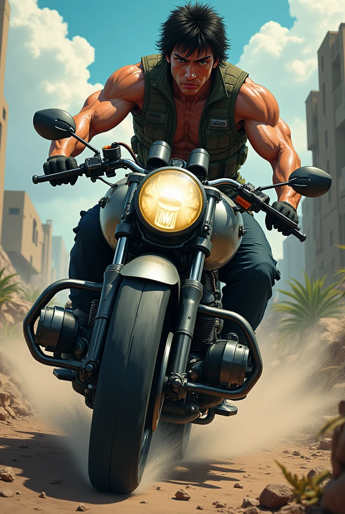 NSFW ,masterpiece , 32k , best quality ,very very detailed face , natural eyes, 1man, young man, boy, muscled and mature, stephen amell as a mechanic wearing totally unbuttoned overall, showing COCK , his nipples and muscles , mechanic tools , sweating, tight cloth, , full body view , working on a car