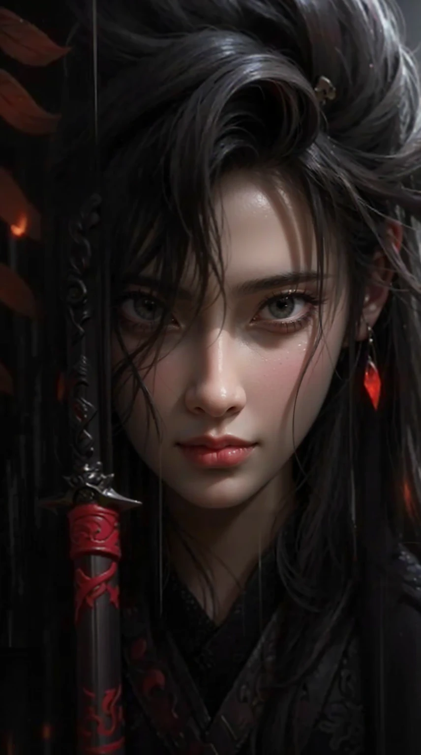 Detailed medieval portrait of a vampire cyberpunk style, (blood stain:1.4), Futuristic (neonlight :1.1)Reflective wear, Sci-fi, Robot parts, Silver parts, Machine working surface Cinematic light, pondering, Polished, (((vegnette))) ef 50mm, ((Art by Greg Rutkowsky)), (by Ghibli Studio:1.1), artgern, art, illustration, ((dark ambiance)), ((hdr)) ((minimal palette colors)), soothing tones, pastel colour, Dim, calm colors, Pastel colors High detail, Intricate details