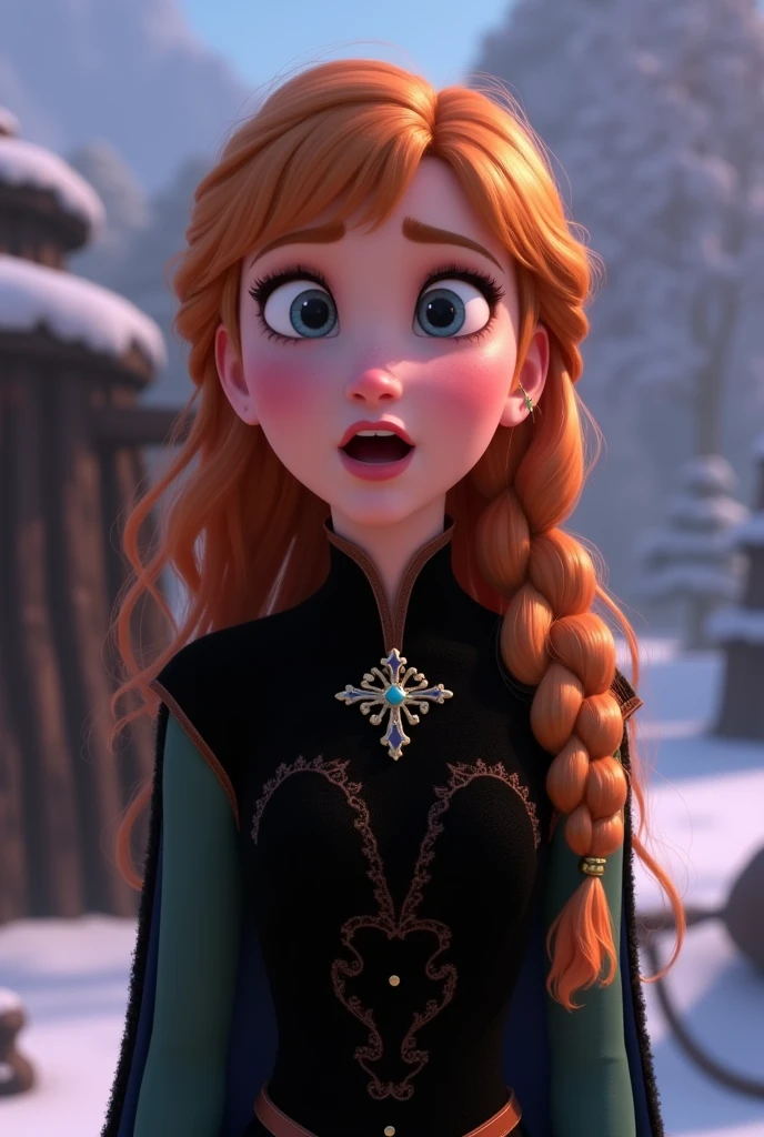 Photo of Anna of Arendelle holding and sucking, putting it in your mouth and sucking