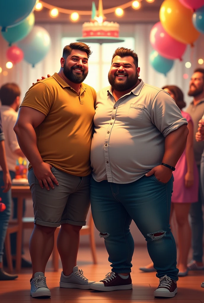 Chubby muscular Latino man with big hairy