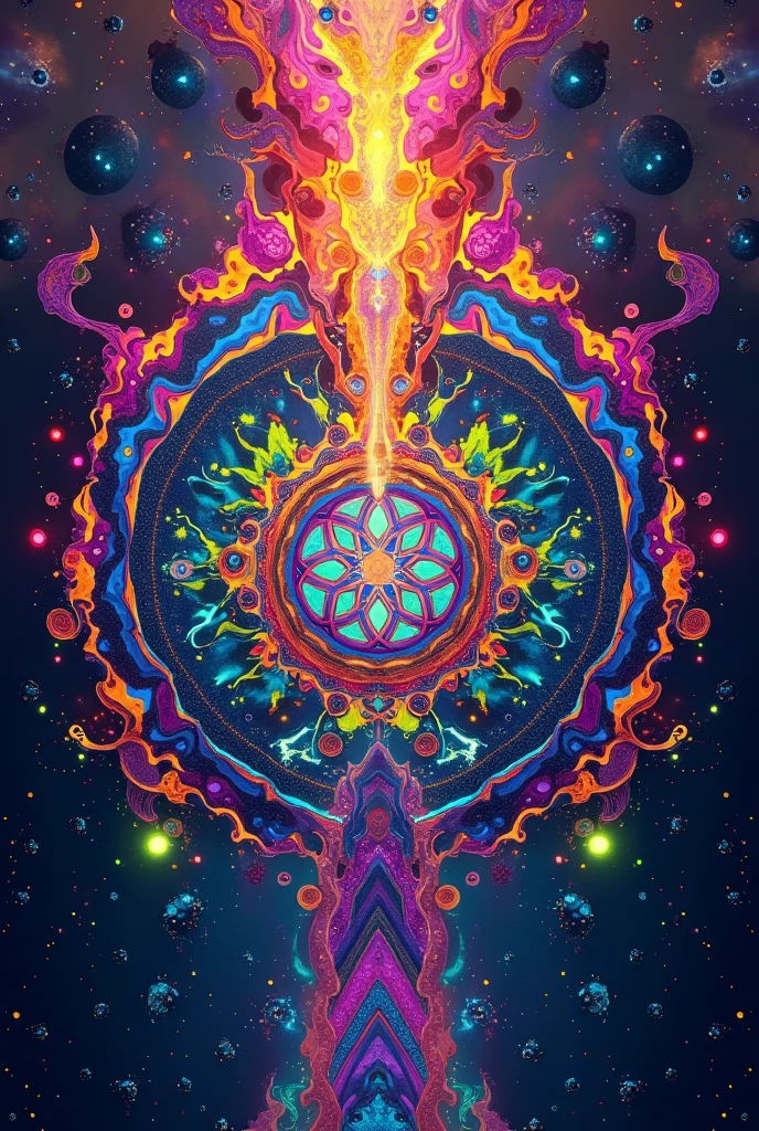 seed of life psychedelic 
pattern colorful with upgrade
