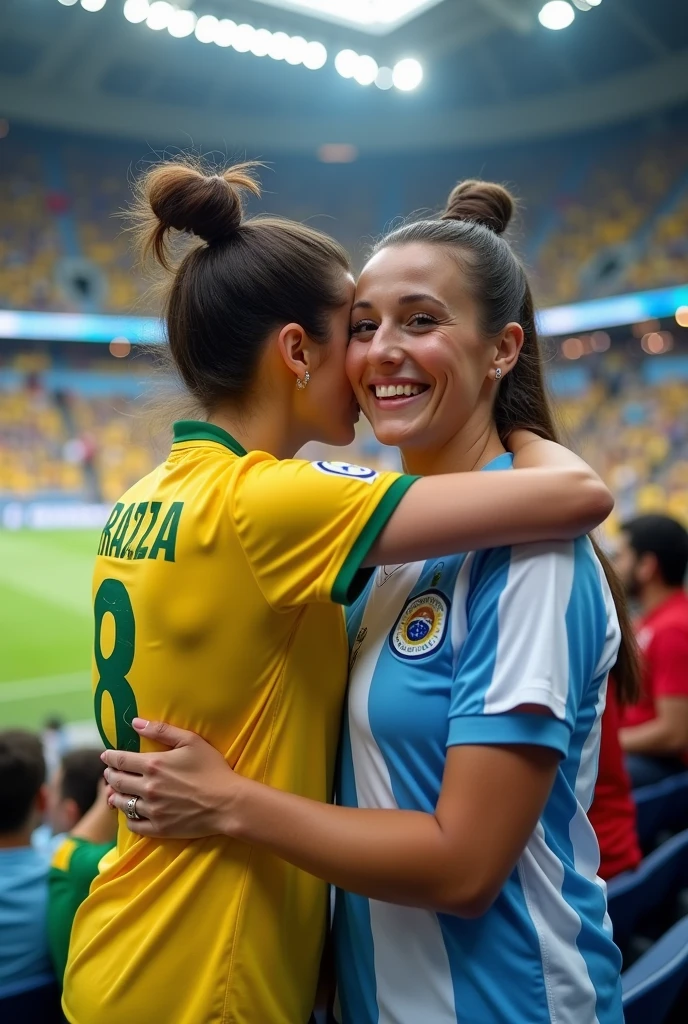 Colombia and Argentina flags Copa America