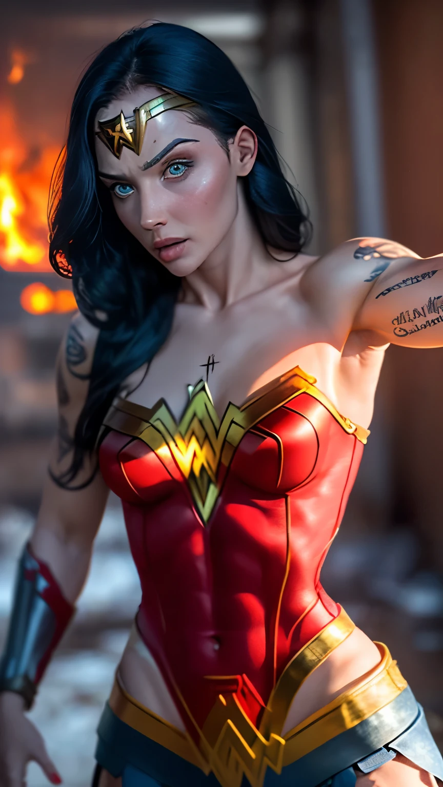 (Back view) ((Your blouse is tattered, Your mesh is tattered, his uniform is tattered, seu traje esta esfarrapado, your clothes are tattered, his hose are shredded and torn)) sem calcinha, no-bra. WONDER WOMAN SUPERHEROINE. She's sweaty all over her body. ela tem 40 anos.e's screaming in terror, She's terrified, She's crying a lot. ela tem cabelos escuros, ela tem cabelos compridos. She wore a suspension belt and Fishnet Footless pantyhos maid's lace line. Capturado, Sequestrado, abandonado, Torturado, escravizado, envergonhado. ( your clothes are wet, your pubis is swollen ) (Sua urina corre pelas pernas dela, dripping on the floor. (Your body is all scratched.) Mulher amarrada ao bambu, de baixo, ((pernas abertas: 1.8)), cativeiro brilhante: 1.2, erotic face, cabelo muito curto (1.5), BDSM, escrava, mulhmarrada com corda vermelha (2), corda vermelha cavando em seu corpo, acrobatic pose (1.6), perna alta, botas longas, Containment, ((alta qualidade, 8k, obra-prima: 1.3)), foco nítido: 1.2, Mulheres Bonitas com Figura Perfeita: 1.4, pernas finas: 1.2, abdominais esguios: 1.2, (((corte de camada, Grande: 1.2)), rosto muito detalhado e textura da pele, olhos detalhados, slavery, Rosto pequeno, ao ar livre, muito bambu, arbustos de bambu