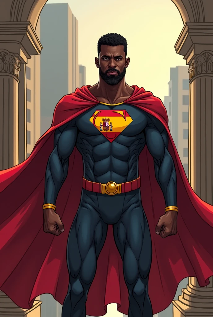 a very skinny black boy with short hair, his body is skinny and he is only wearing white underwear western comic panels 