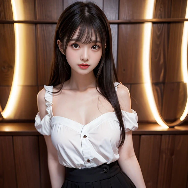 bare), huge breasts, (masterpiece), best quality, extremely detailed, (watercolor), flower, delicate and beautiful, platinum hair, illustration, (bottom), (1girl:1.4), (solo:1.2), large breasts, (wet blouse:1.3), wet blouse shoulder to shoulder, hardened, bare shoulders, (underboob:1.2), ((dark skin:0.8)), beautiful eyes, (shaggy hair), photography, over-the-shoulder photography, by Alex Maleev, professional, canon camera, nikon camera, sharp, bokeh, studio quality, fisheye lens, by Robert Capa, tongue out,photorealistic, ultra high resolution, intricate, hyperdetailed, (skindentation), cute, feminine, detailed body, (detailed face: 1.1), (outlined iris), (hydrocolor lenses), (perfect eyes), 4k, gorgeous, (masterpiece: 1.2), (best quality:1.2), several beautiful women, wide hips, thick thighs, (large breasts:1.2) and (huge breasts:1.2), dress, slutty, seductive pose, extreme hourglass figure, stripper, in club, dancing, mini skirt.