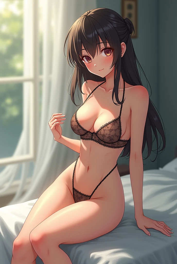 (Original Character、Unity 16K Wallpaper, Masterpiece, Best Quality, Ultra-Detailed, Extremely Detailed CG, Caustics, Cinematic Lighting, Detailed, Beautiful Detailed Eyes, NSFW:1.8, solo、oily skin、cleavage、8yers old), Ultra High Resolution, fine skin, (cute: 1.2, underwear、lingerie、temptation), (strong light)、vivid、clavicle、lying:2.0、on back、((thick outline、black outline、brighten the subject))、spread your legs