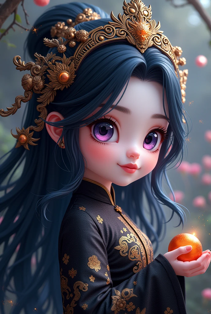 Best quality, 4k, high-end, ultra fine: 1.2), realistic, Chinese girl Little 3 year Maya,, exquisite face, beautiful detailed eyes, beautiful detailed lips, long eyelashes, red traditional clothing, black ponytail, tassel hair accessories, peony hair accessories